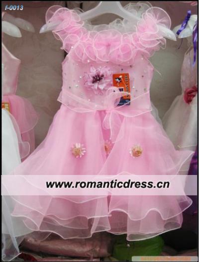 Lovely flower girls dresses f-0013