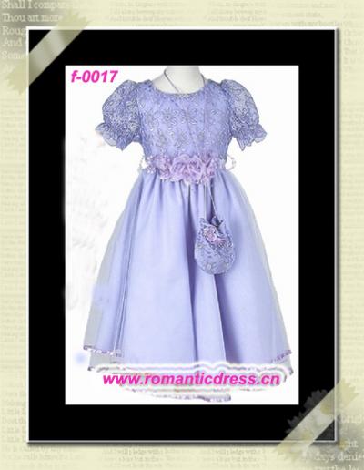 Lovely flower girls dresses f-0017