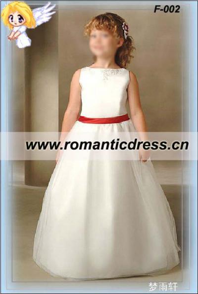 Lovely flower girls dresses f-0002 (Милые девушки Цветочные платья F-0002)