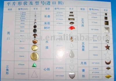 color chart rhinestud (Цветовая схема rhinestud)