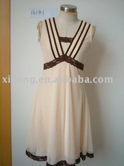 Sleeveless Silk Dress (Sleeveless Silk Dress)