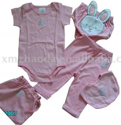 Baby `s Kleidung fünf gesetzt (Baby `s Kleidung fünf gesetzt)