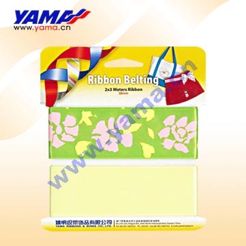 printed satin ribbon (ruban satin imprimé)