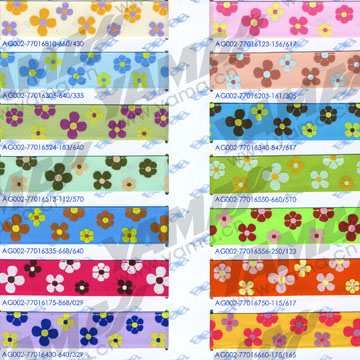 printed ribbon (flowers 2) (gedruckte Band (Blumen 2))