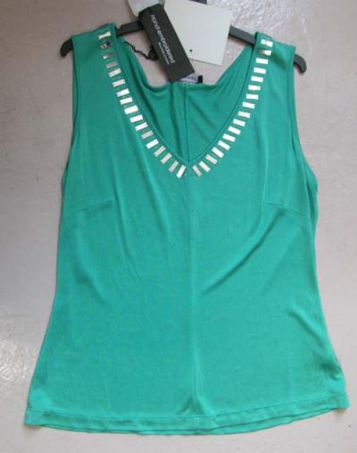 50% silk 50% viscose Tank top with beads (50% silk 50% viscose Tank top with beads)
