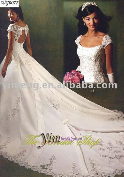 wedding gown--WG0077 (свадебное платье - WG0077)