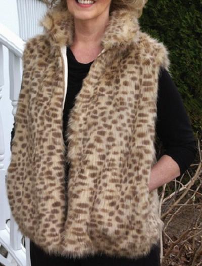 Leoparden Fellimitat Weste (Leoparden Fellimitat Weste)