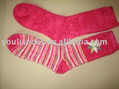 feather yarn socks (Socks Yarn plume)