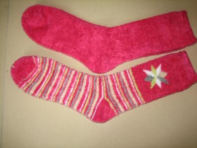 feather yarn socks (Socks Yarn plume)
