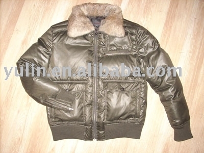 brown winter down coat (коричневый зиму вниз пальто)