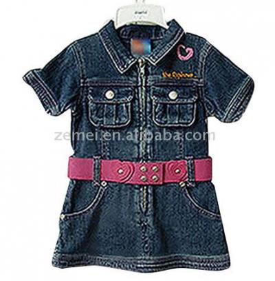 Baby Girl`s Denim Dress (Baby Girl `s Denim Dress)