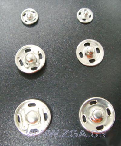 Spring Press Stud Button, auf Kleidungsstück nähen (Spring Press Stud Button, auf Kleidungsstück nähen)