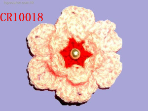 cr10018 crochet flower (cr10018 крючком цветок)