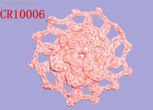 cr10006 crochet flower (cr10006 crochet fleur)