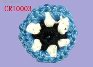 cr10003 crochet flower (cr10003 crochet fleur)