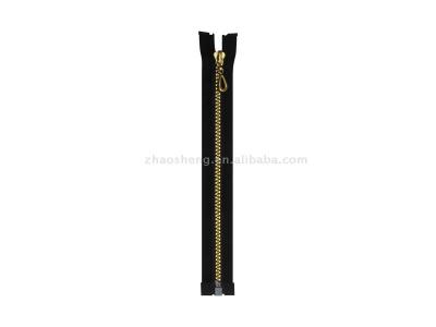No.5 plastic gold plated zipper O/E,A/L (  5 пластиковых позолоченные О молния / E, A / L)