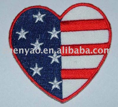 USA Embroidery garment label, embroidery souvenir, embroidery patch