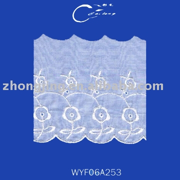 T/C embroidery laces (T / C Stickereien Spitzen)