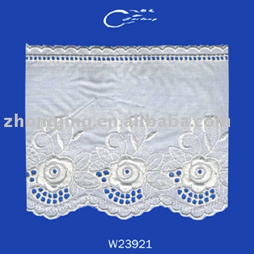 T/C embroidery laces (T / C Stickereien Spitzen)