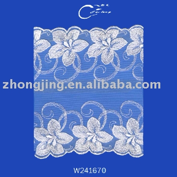 Net cloth embroidery lace (Net cloth embroidery lace)