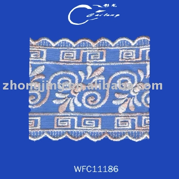 Net cloth embroidery lace (Net cloth embroidery lace)