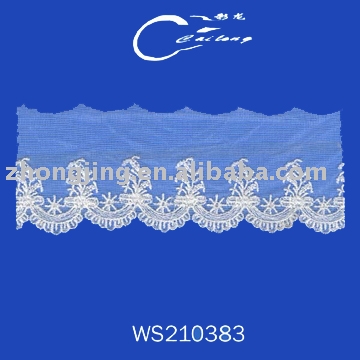 Net cloth embroidery lace (Net cloth embroidery lace)