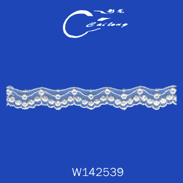 Net cloth embroidery lace (Net cloth embroidery lace)