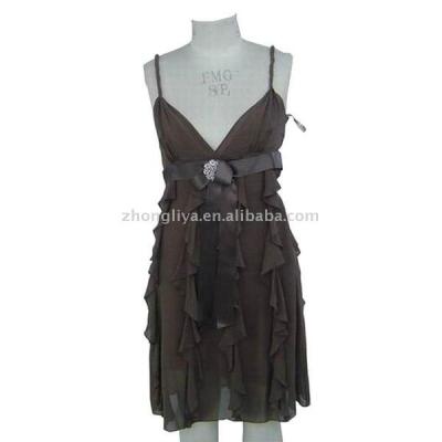 Ladies` Silk One-Piece Dress (Ladies` Silk One-Piece Dress)