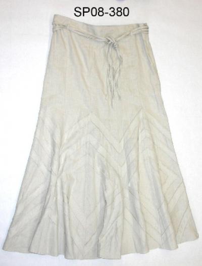 S496L linen skirt (S496L linen skirt)