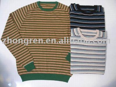 men`s stripe sweater (Men `s Streifen Pullover)