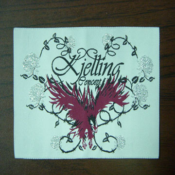 woven label (étiquette tissée)