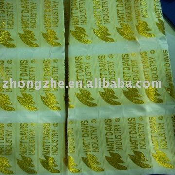 woven label (gewebtes Etikett,)