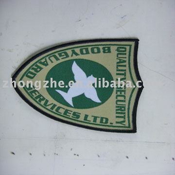 woven label (étiquette tissée)