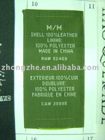 label (étiquette)