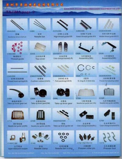embroidery machine spare parts (Stickmaschine Ersatzteile)