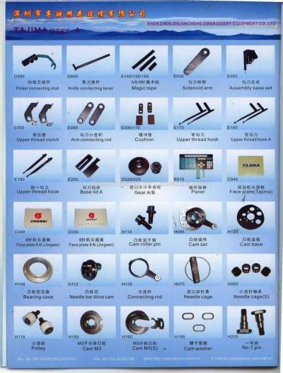 embroidery machine spare parts (Stickmaschine Ersatzteile)