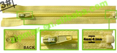 Nylon zipper 3# open end
