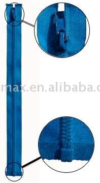 plastic Fine tooth zippers