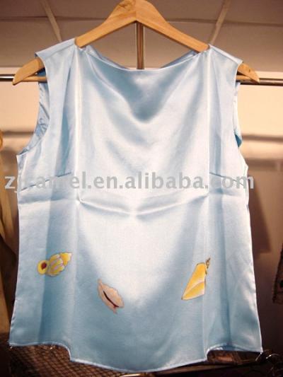 ladies hand-painting silk blouse (ladies hand-painting silk blouse)