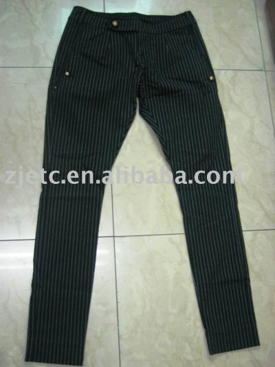 ladies` skinny stretch pinstripe pants (ladies` skinny stretch pinstripe pants)