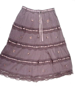 Ladies` Cotton Lawn Long Skirt (Дамские Хлопок лужайке длинную юбку)