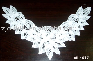 crochet neck lace (вязание крючком кружево шеи)