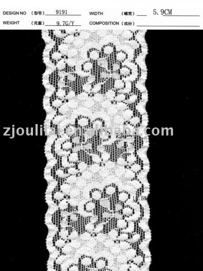 elastic lace (elastischer Spitze)
