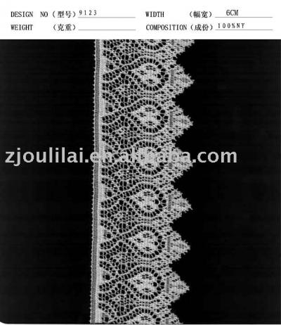 elastic lace (elastischer Spitze)