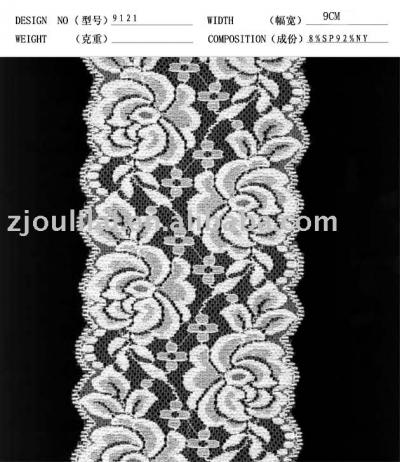 elastic lace (elastischer Spitze)