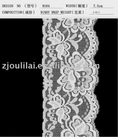 elastic lace (elastischer Spitze)