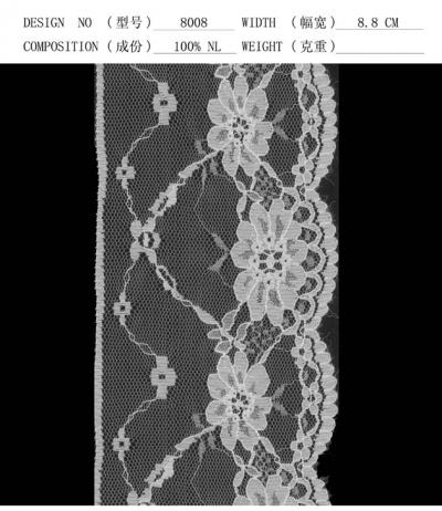 stretch lace (elastische Spitze)