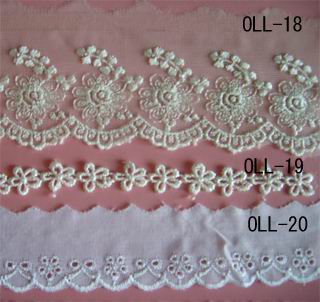water resolvable lace (eau dentelle résoluble)