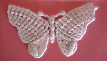 water resolvable lace (eau dentelle résoluble)