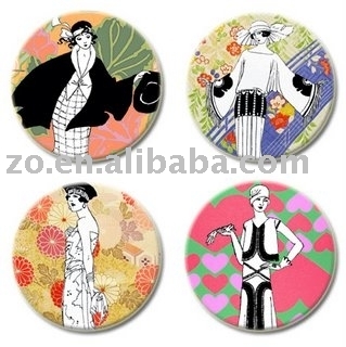 lovely lady series tin badge (schöne Dame Serie Zinn Abzeichen)